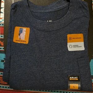 Ariat Men's Navy Long Sleeve Tee